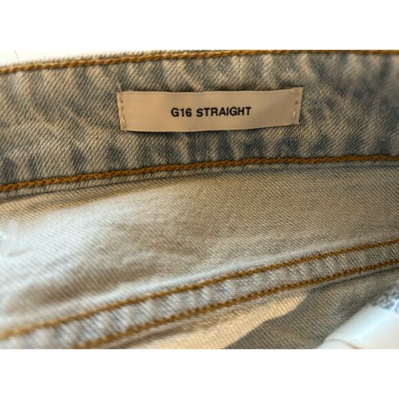 NWT Y2K GUESS JEANS Men's G16 Straight Leg Light Wash Denim Jeans - Size 34x34 - Picture 6 of 7